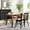 Walnut Matte, variant on BizChair 47" Solid Wood Dining Table with Turned Wooden Legs, Commercial Grade Heavy Duty Rectangle Wood Table for 4, Antique Gray Finish