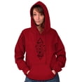 thumbnail image 4 of Dual Whales Compass Spirit Animal Hoodie Sweatshirt Women Men Brisco Brands S, 4 of 6