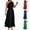 Blue #1, variant on MIANHT Casual Dresses for Women Trendy Boho Solid Print One Shoulder Long Dress Classy Slim Fit Sleeveless Holiday Party Dresses Blue S