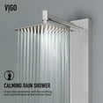 thumbnail image 2 of VIGO Bowery 58 in. H x 5 in. W 4-Jet Shower Panel System with Square Rainhead, Tub Filler and Hand Shower in Stainless Steel, 2 of 13