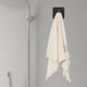 thumbnail image 1 of Estante organizador de toallas de baño y cocina sin perforaciones (negro) JShteea Libre de BPA, 1 of 9