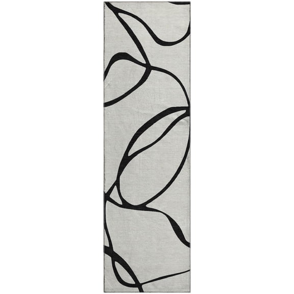 Dalyn Rugs Premium Machine Washable Mayfield AMF999 White 2'3" x 7'6" Runner Rug