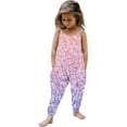 thumbnail image 1 of Odeerbi 1-6 Años Niñas Mono de Verano Brillante Impresión Brillante Camisola Romper Casual Transpirable Cómodo Monos Correa Bib Pantalones En General Traje de Juego, 1 of 5