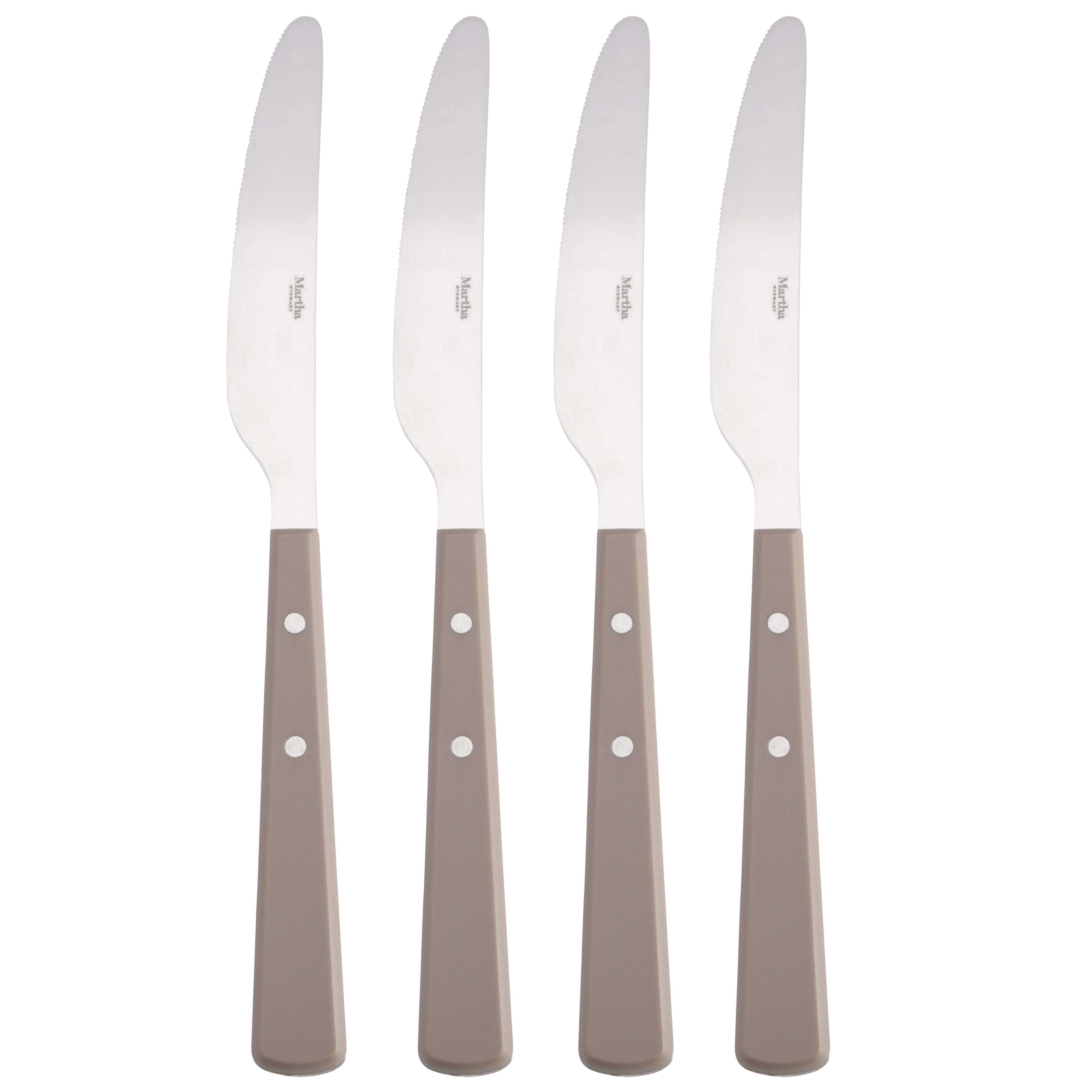 Martha Stewart Stainless Steel 2 Piece Cutlery Set Cream - Office Depot