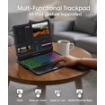 thumbnail image 4 of Funda con Teclado Baisla Multi Trackpad 360° para iPad 10ª y 11ª Generación 11", 4 of 8