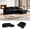 Black, variant on Kelyda 106" Boneless L-Shaped Modular Sectional Sofa, Faux Rabbit Fur for Living Room, Black