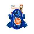 thumbnail image 2 of Outward Hound Invincibles Tough Skinz Frog Dog Toy, Blue, Small, 2 of 2