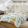 thumbnail image 4 of Blessliving Dinosaur Bedding Duvet Cover Set Twin for Kids 3 Pieces Microfiber Multicolor, 4 of 8