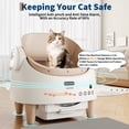 thumbnail image 3 of Ataucjin Self-Cleaning Litter Box for Multi Cats, Extra Large Automatic Litter Box with Open-Top Design, Smart App Remote Control, Adjustable Entry Height, Advanced Odor Control & 15-Layer Safety Gua, 3 of 12