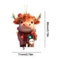 thumbnail image 4 of BOBOMOTI Valentines Day Decorations Sweet Rose Calf Ornaments for Xmas Valentine Tree Valentine’s Day Decor, 4 of 6