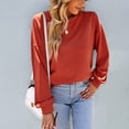 thumbnail image 3 of Fall Tunic, Crewneck Casual Warm Women Top Long Sleeve For Home For Lady ANGGREK Otros, 3 of 8