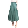 thumbnail image 4 of Roncen Women's Long Tulle Skirts Elastic High Waist A-Line Layered Tutu Mesh Flowy Skirt Ankle Length, 4 of 6