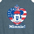 thumbnail image 3 of Disney - Minnie Flag Heart - Women's Racerback Tank Top, 3 of 5