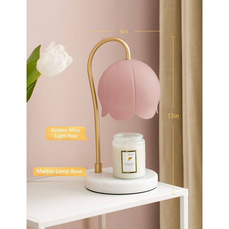 Candle Warmer Lamp, Big Size PERPURITY Top Down Candle Lamp, with Dimmer,Electric Candle Wax Warmer for Home Bedroom Decor. 110-120V, Height 33cm