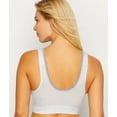 thumbnail image 2 of Playtex Nursing Pullover Wirefree Sleep Bra, 2-Pack Navy Dot Print/Silver Heather Print 2XL Women's, 2 of 5