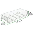 thumbnail image 4 of mDesign Water Bottle / Wine Rack Storage Organizer, 20 Bottles, 4 Pack - Clear, 4 of 9