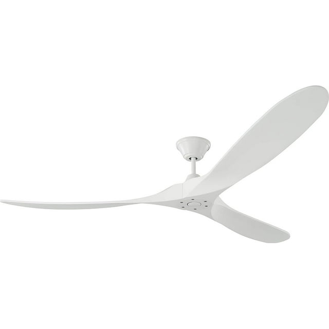 Visual Comfort Ventilateur de Plafond Extérieur 70 Pouces Blanc Mat avec Télécommande et 3 Pales