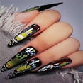 thumbnail image 3 of Fofosbeauty 24pcs Press on False Nails Tips,Stiletto Fake Acrylic Nails, Colourful World, 3 of 8