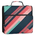 thumbnail image 5 of FORMRS Zipper Binder with Shoulder Strap 2-inch Ring 500 Sheet Capacity File Bag, Pink Geometric, 5 of 5