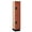 Cherry, variant on 15" Wide Double Tier Designer Wood Locker - 1 Wide - 6 Feet High - 18 Inches Deep - Gray