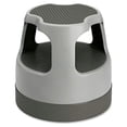 thumbnail image 2 of Cramer Scooter Stool, Round, 2-Step, 15", Step and Lock Wheels, 300 lb Capacity, Gray, 2 of 4