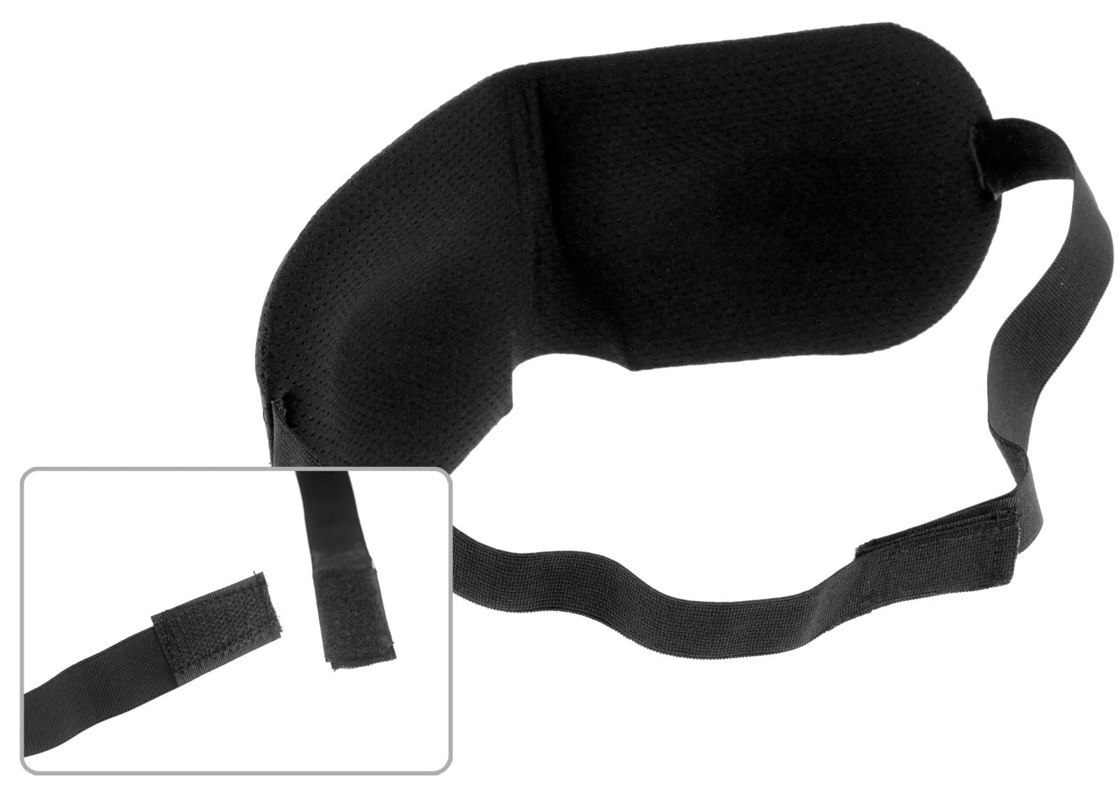 Deluxe Comfort Jet Rest Blink Safe 3D Protective Eye Sleep Mask – Light-Weight – Adjustable Strap – Breathable Polyester – Sleeping Mask, Black – Pack of 2