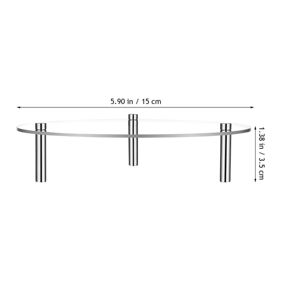 OFFIGAM 3-Piece Acrylic Dessert Stand Round Food Display for Parties, Weddings, and Events