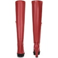 thumbnail image 5 of BLISSFUL STEP Platform Chunky Heels Over the Knee High Boots for Women, 5 of 6
