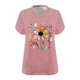 thumbnail image 3 of Generic Women's Plus Size Short Sleeve Tee Shirt V Neck Basic Ladies Loose Fit T Shirt, 3 of 3