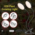 thumbnail image 4 of USB Plant Grow 312 LEDs Sunlight Full Spectrum Adjustable Desktop Clamp Growing for Indoor Plants 5 Dimmable Levels 4812H Timer, 4 of 7