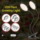 thumbnail image 4 of Luz de cultivo USB Plant Grow Light 312 LED Luz solar Espectro completo Abrazadera de escritorio ajustable Lámpara de cultivo para plantas de interior 5 niveles regulables Temporizador de 4/8 / 12H Eccomum  Luz de cultivo, 4 of 7