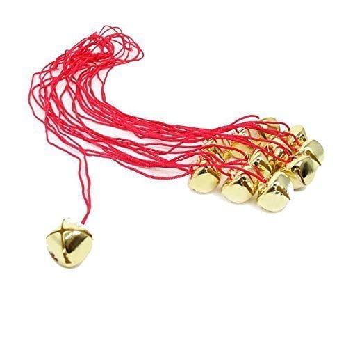 Christmas Jingle Bell Necklaces 12 Pack 