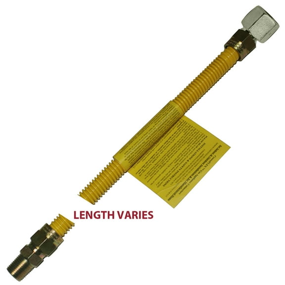 Westbrass 3/8 in. OD x 24 in. Coated Stainless Steel Gas Connector CG324B