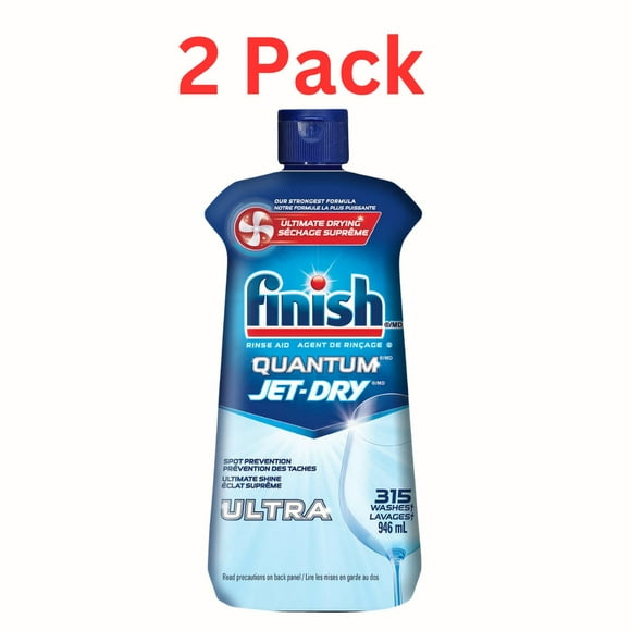Finish Quantum Jet-Dry Ultra Agent de Rinçage, 315 Lavages