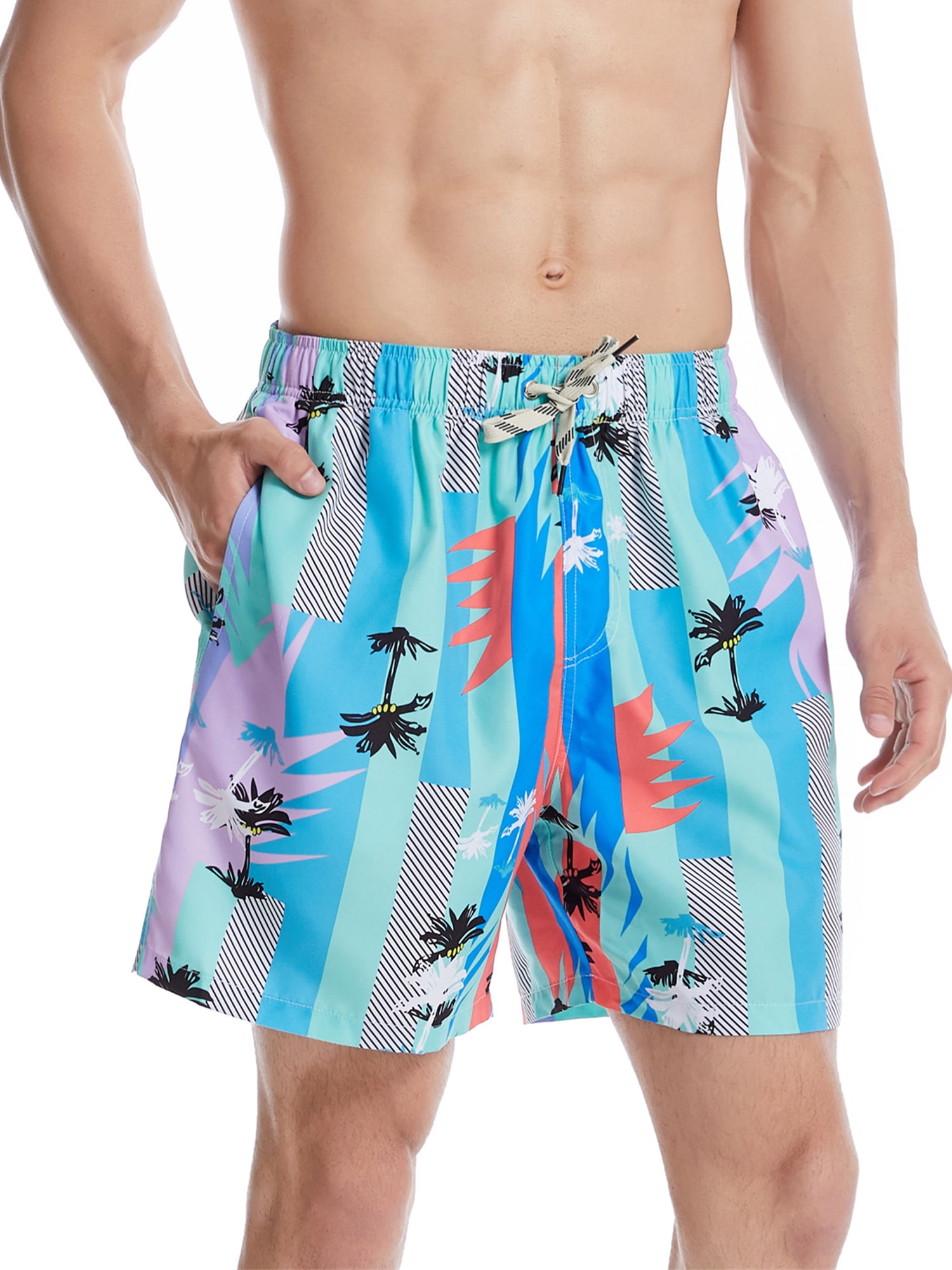 Colisha Swim Shorts For Men Surfing Beach Trunks Athletic Swimsuit ...