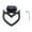Black, variant on Snmubt Car Exterior Modification Cow Horn Trailer Hook Ring Blue, Adhesive Racing Decoration for Car Bumper, Birthday Gift for Car Enthusiasts, Universal Fit (Blue)