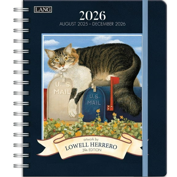 Lang Companies, American Cat Deluxe 2026 Planner, 8.25'' X 9.5'', Weekly Calendar with Stapled Binding