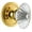 Lifetime Brass, variant on Grandeur Cirbur_Prv_238 Circulaire Solid Brass Rose Privacy Door Knob Set - Brass