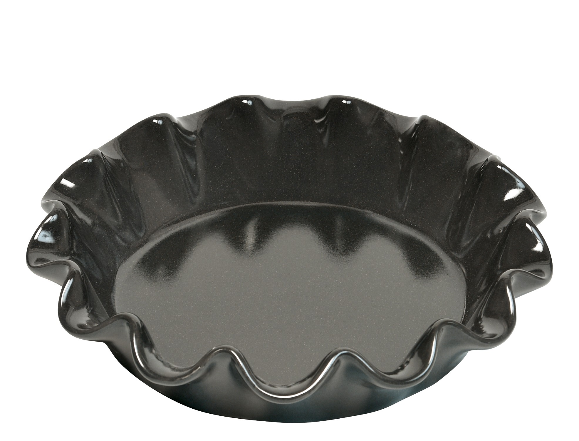 Emile Henry Ruffled 10.5" Pie Plate, Blue Flame