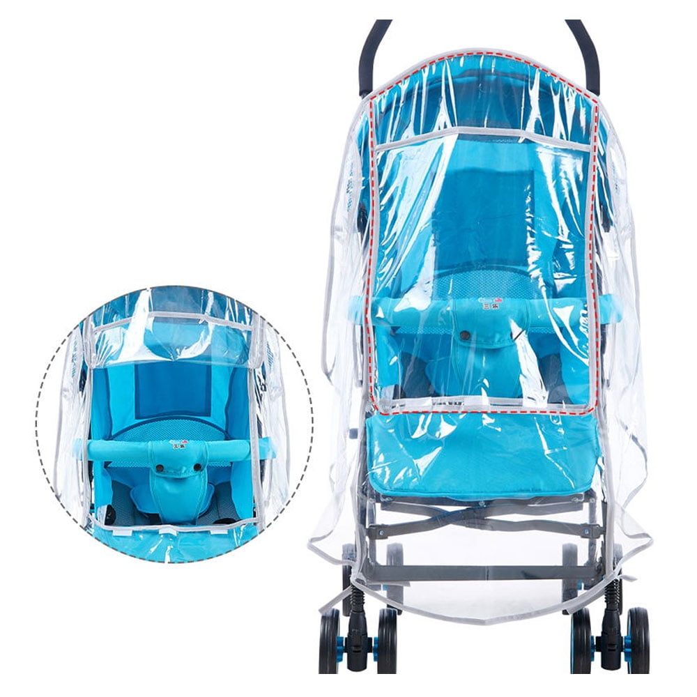 JINGPENG Transparent Baby Stroller Rain Cover Baby Travel Weather Shield Windproof Waterproof, Protect from Dust Snow