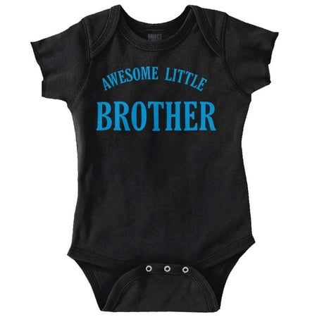 

Brother Newborn Infant Bodysuits For Boys Awesome Little Cute Younger Son Boy Shower Gift