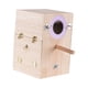 thumbnail image 1 of Caja nido para loros, casita para pájaros, jaula para periquitos, caja de madera para cría y apareamiento de canarios. Colgando a la izquierda, 1 of 9
