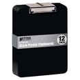 thumbnail image 1 of Portapapeles Better Office Products de plástico negro, paquete de 12, 1 of 5
