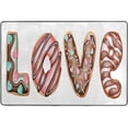 thumbnail image 4 of SKYSONIC Watercolor Cookies Love Non-Slip Area Rug, Valentine Floor Carpet Comfort Floor Mats Decor for Indoor Front Porch Living Room Bedroom Kitchen, 36"x24", 4 of 5
