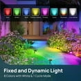 thumbnail image 2 of Luces solares para exteriores Linkind RGB que cambian de color, paquete de 6 unidades, IP67, 2 of 8