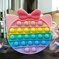 thumbnail image 6 of Pop Fidget It Bag Super Cute Crossbody Makeup Bag Bubble Cosmetic Purse Bag 2-in-1 Kawaii Mini Small Pouch Toys for Girls and Boys (Macaron Kitty Cat), 6 of 10