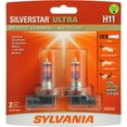 thumbnail image 1 of SYLVANIA H11 SilverStar ULTRA Halogen Headlight Bulb, 2 Pack, 1 of 10