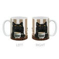 thumbnail image 2 of WIRESTER 11oz 325ml Ceramic Tea Cup Coffee Mug With Handgrip For Gift, Birthday, Anniversary, Christmas - Cat Love Coffee, 2 of 7