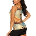 thumbnail image 3 of Honeii Sunshine Golden Cloud Dog Print Women's Workout Tank Top Sleeveless Quick Dry Sun Protection UPF 50+ Running Hiking Athletic Gym Yoga Tank Tops-Medium, 3 of 7