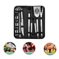 thumbnail image 1 of Yuarrent Juego de herramientas para parrilla de barbacoa con cepillo para parrilla, pala, tenedor, palo y bolsa de almacenamiento Cocina y Comedor Yuarrent HA014788-00, 1 of 1